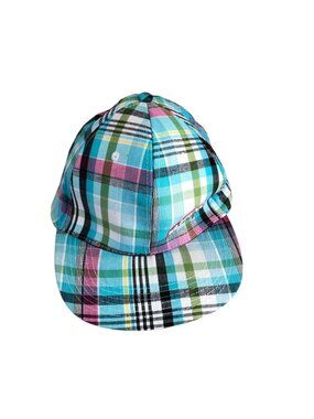 Slurpee Oh Thank Heaven for 7-Eleven Plaid Hat Cap Baseball One Size Lid NEW